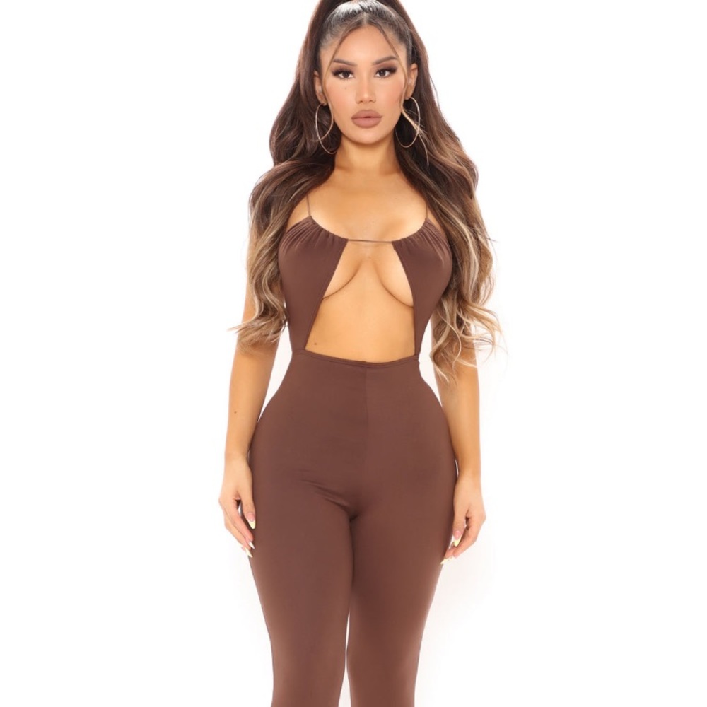 Night out Necessity Jumpsuit (Chocolate)